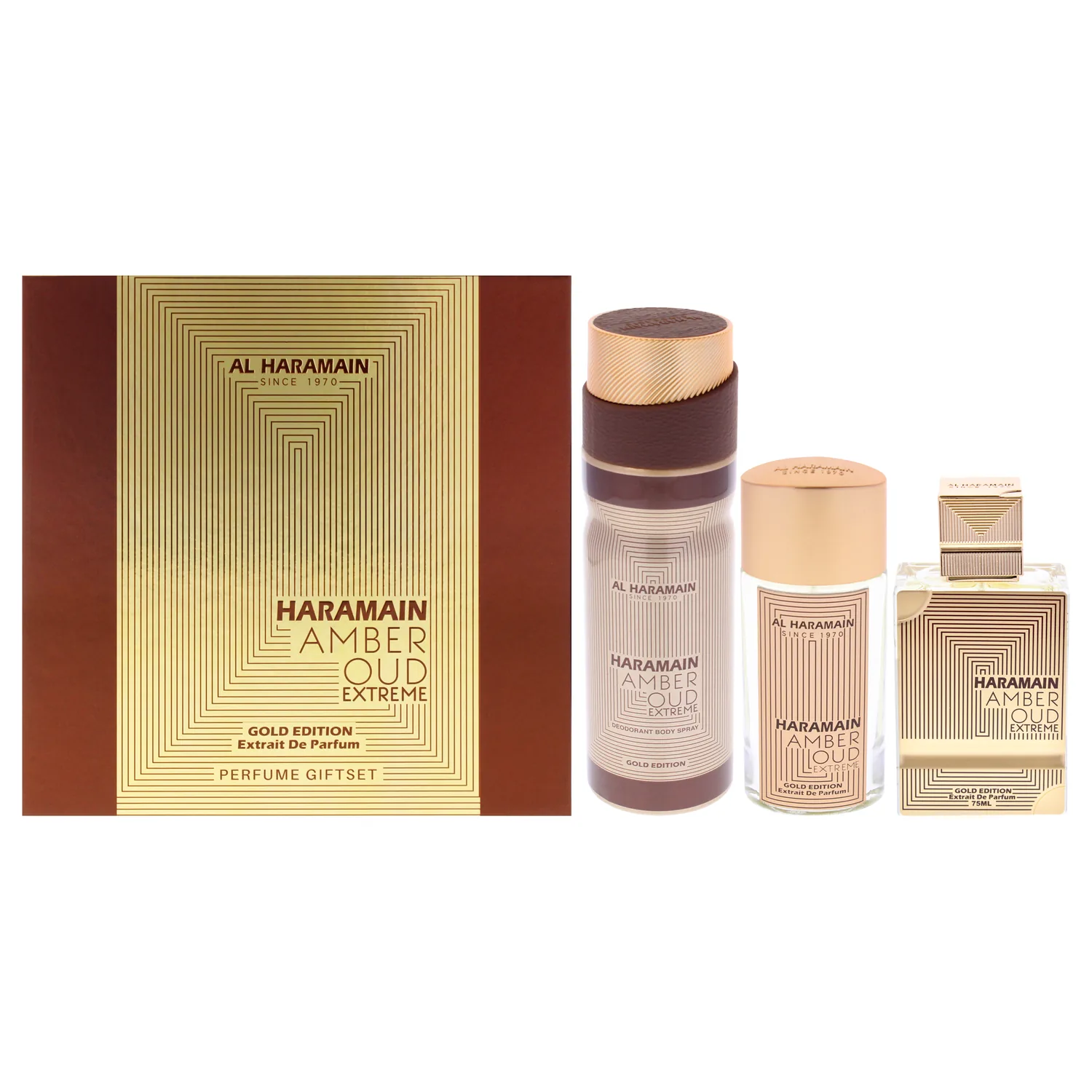 Al Haramain Amber Oud - Gold Edition Extreme Gift Set 75ml / 2.5 oz