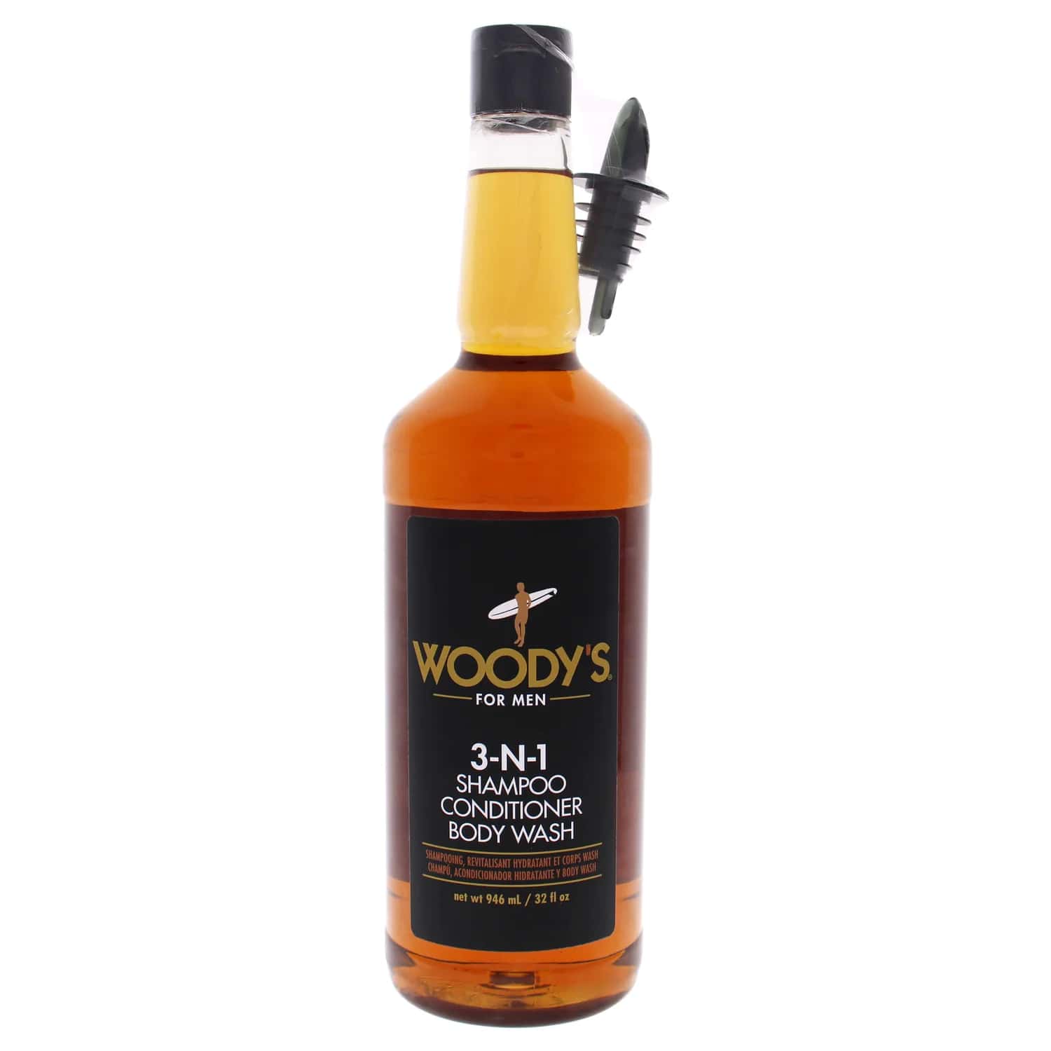 Woody's 3-in-1 Shampoo Conditioner and Body Wash 946ml / 32 oz