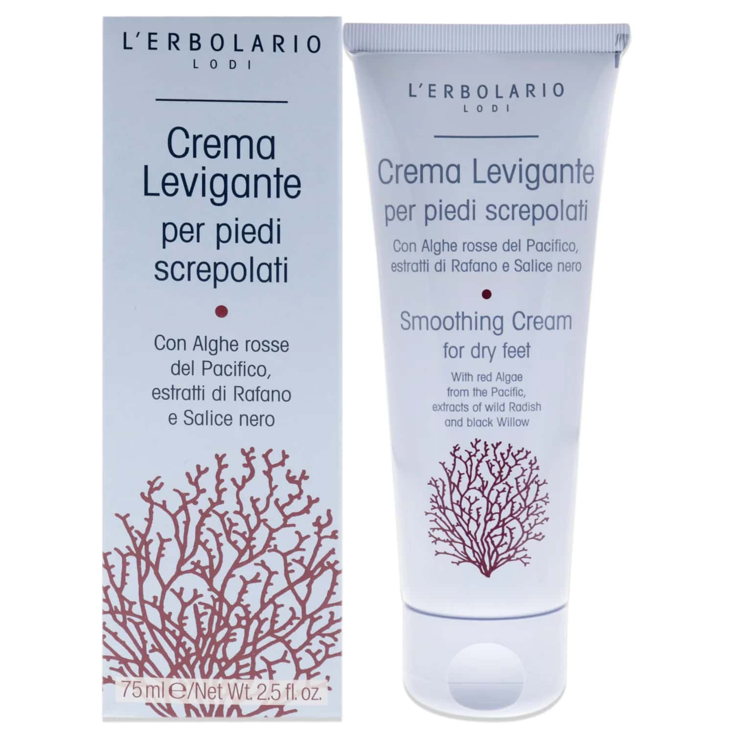 L'Erbolario Smoothing Cream for Dry Feet 74ml / 2.5 oz