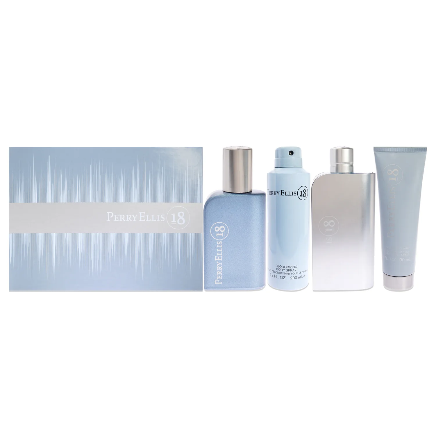 Perry Ellis 18 Gift Set 100ml / 3.4 oz / 4 pc for Men